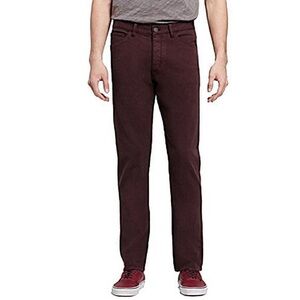 Theory Raffi Slim Fit Cotton Burgundy Pants Sz 34